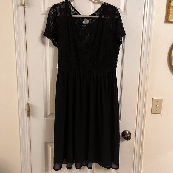 NWOT Nemidor Floral Lace Dress | Black | Plus Size 18 - Picture 2 of 6